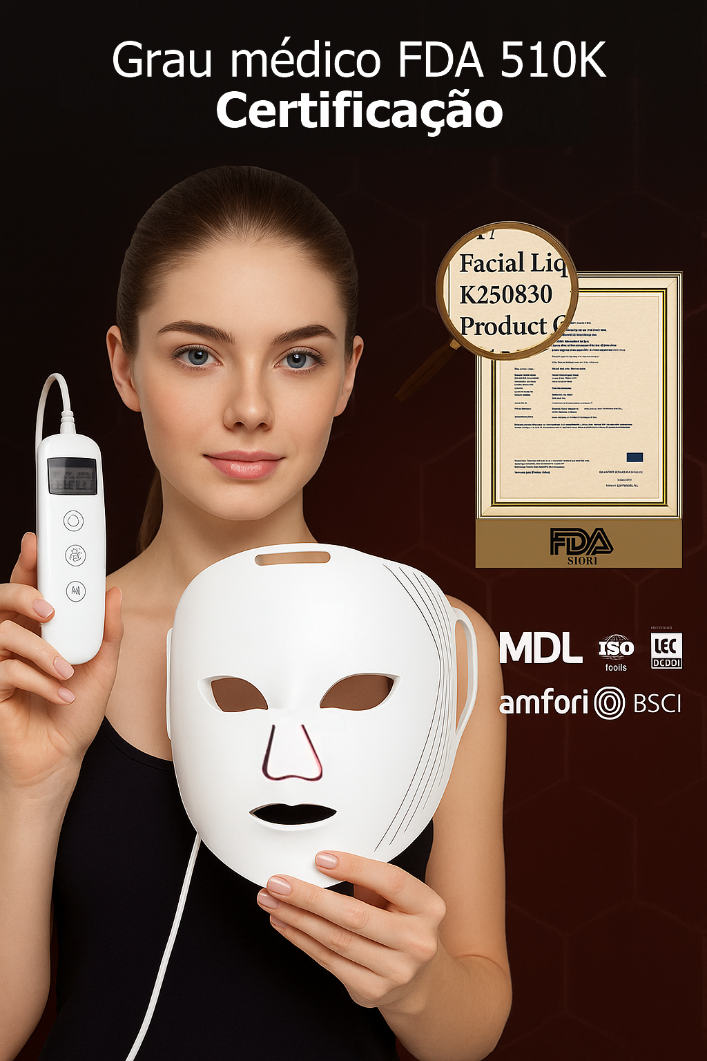 Máscara LED Detalhe 5